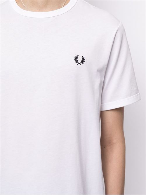 T-shirt uomo manica corta bianca FRED PERRY | M3519100